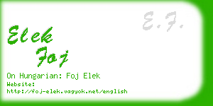 elek foj business card